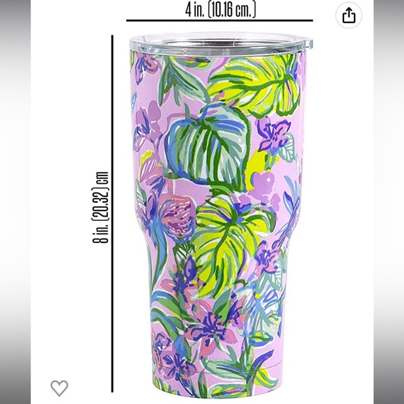 LAST ONE Lilly Pulitzer Metal Tumbler  in Mermaid in the Shade NWT - Picture 10 of 10
